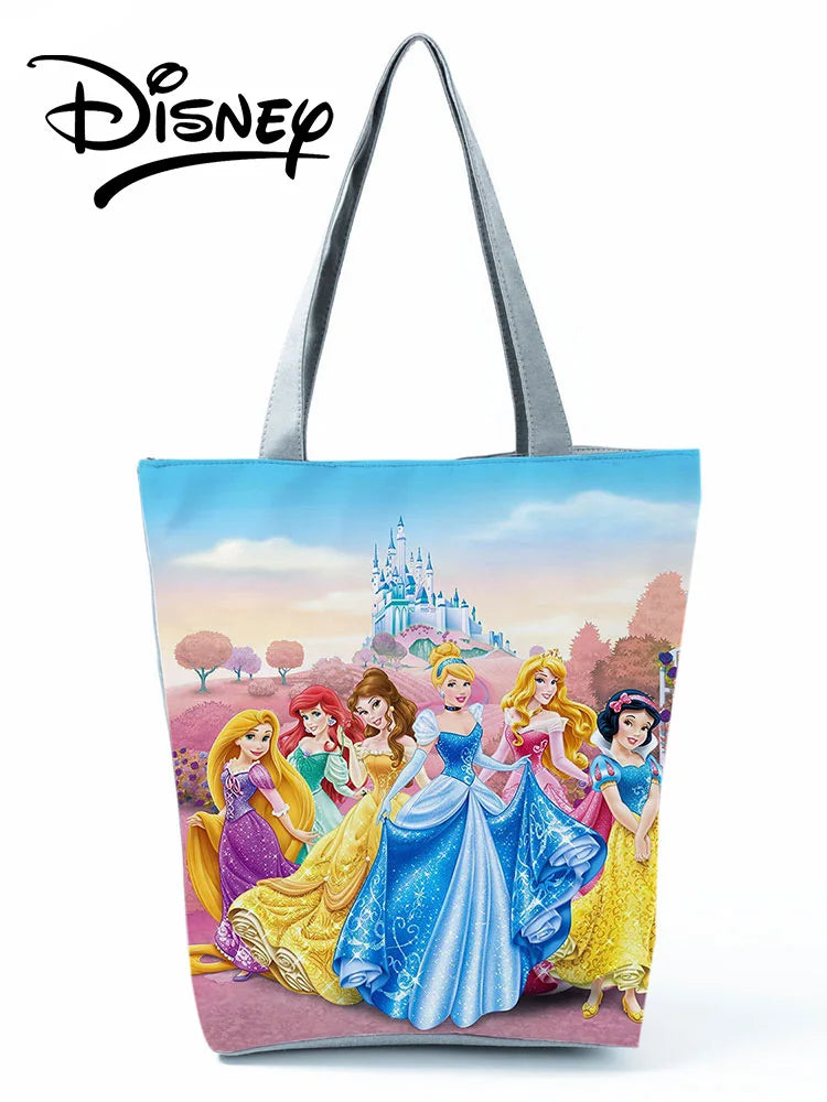 Princess Snow Printed Handbags Cartoon Shoulder Bag Women Shopping