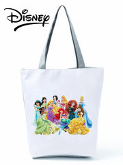 Princess Snow Printed Handbags Cartoon Shoulder Bag Women Shopping