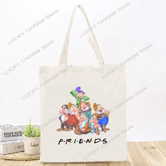 Snow White Canvas Shoulder Bag Waterproof Handbag