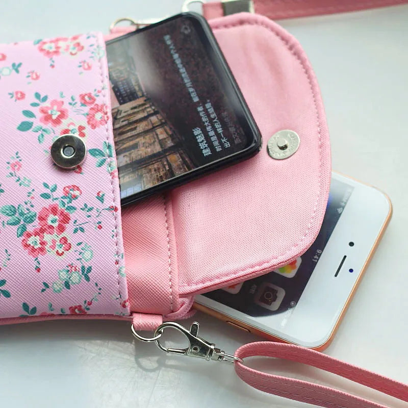 Frozen Princess Mobile Phone Bag PU Leather Girls Coin Purse Elsa