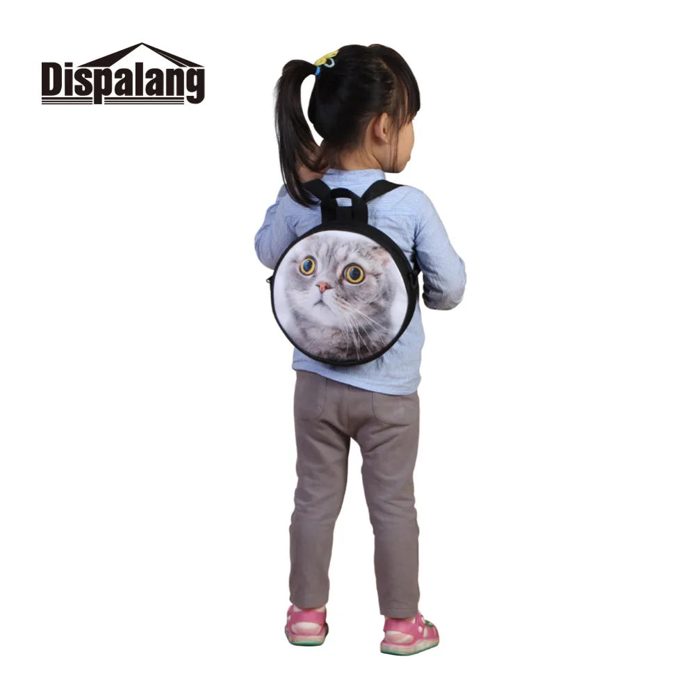 9-Inch Kids Mini Backpacks Animals Dog Print Small School Bag For Boys Girls