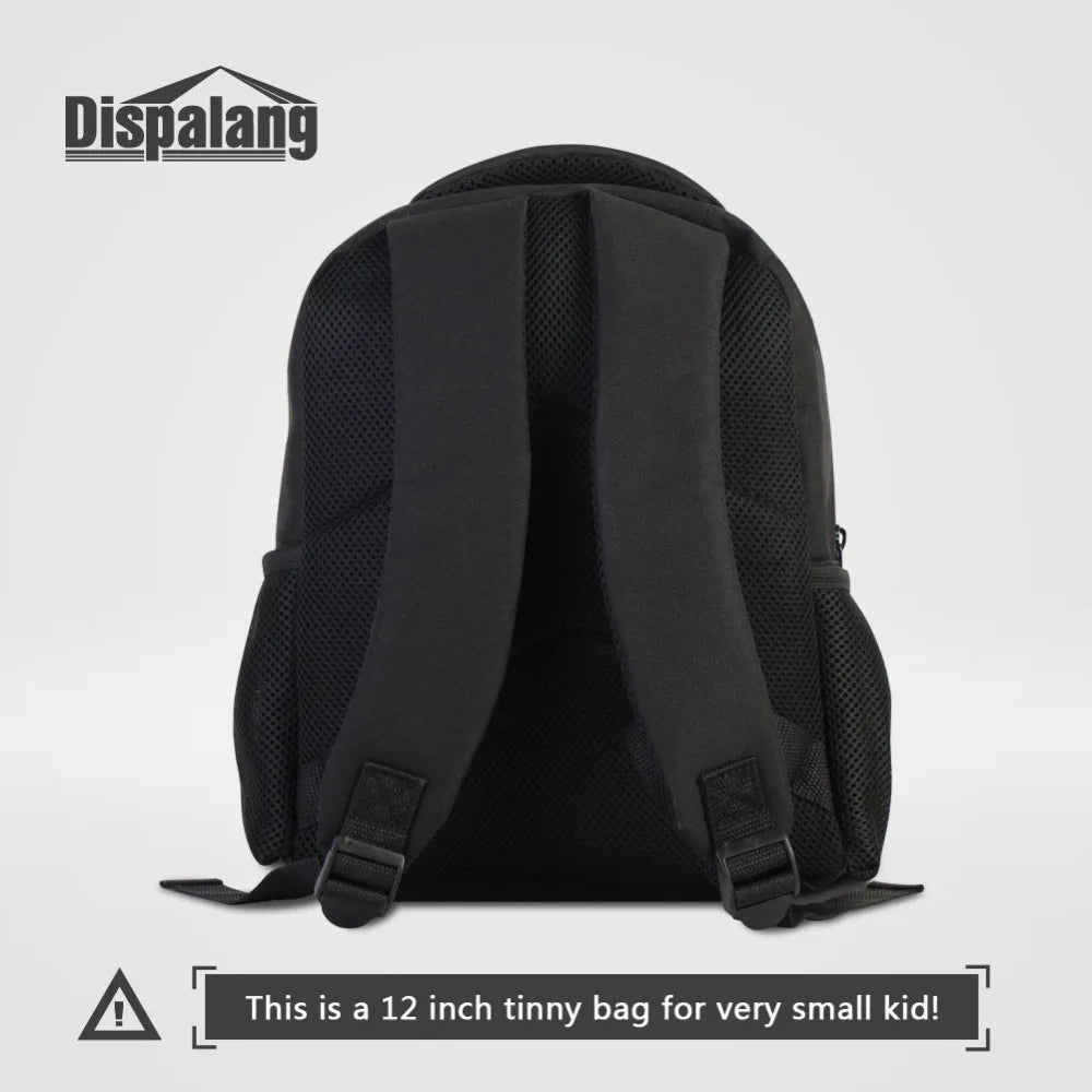 Dog Print Mini School Bag for Girls - Small Baby Backpacks