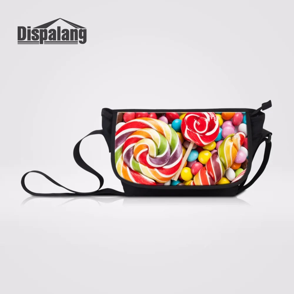 Lollipop Candy Pattern Crossbody Bag for Ladies