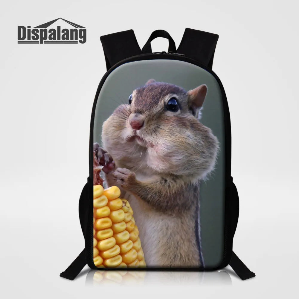 Mouse Kids Book Bag Breathable Backpacks Children School Bags Women Travel Shoul