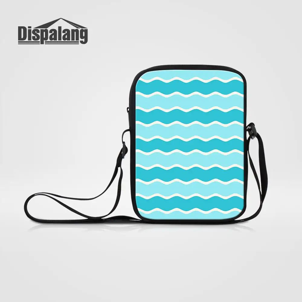 Striped Crossbody Bag Women Shoulder Satchel Messenger Handbag