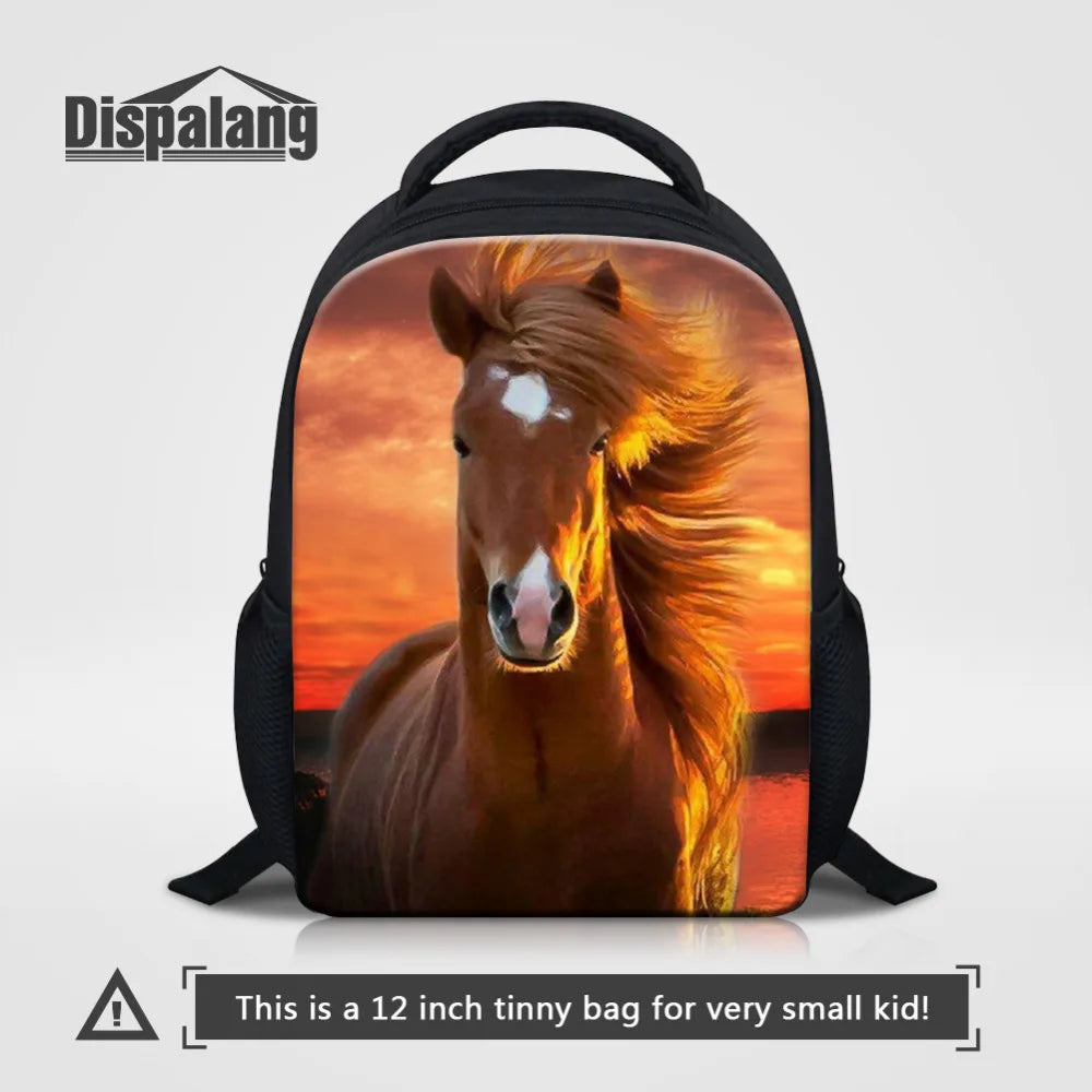 Giraffe Print Kids School Bag 3D Animal Backpack