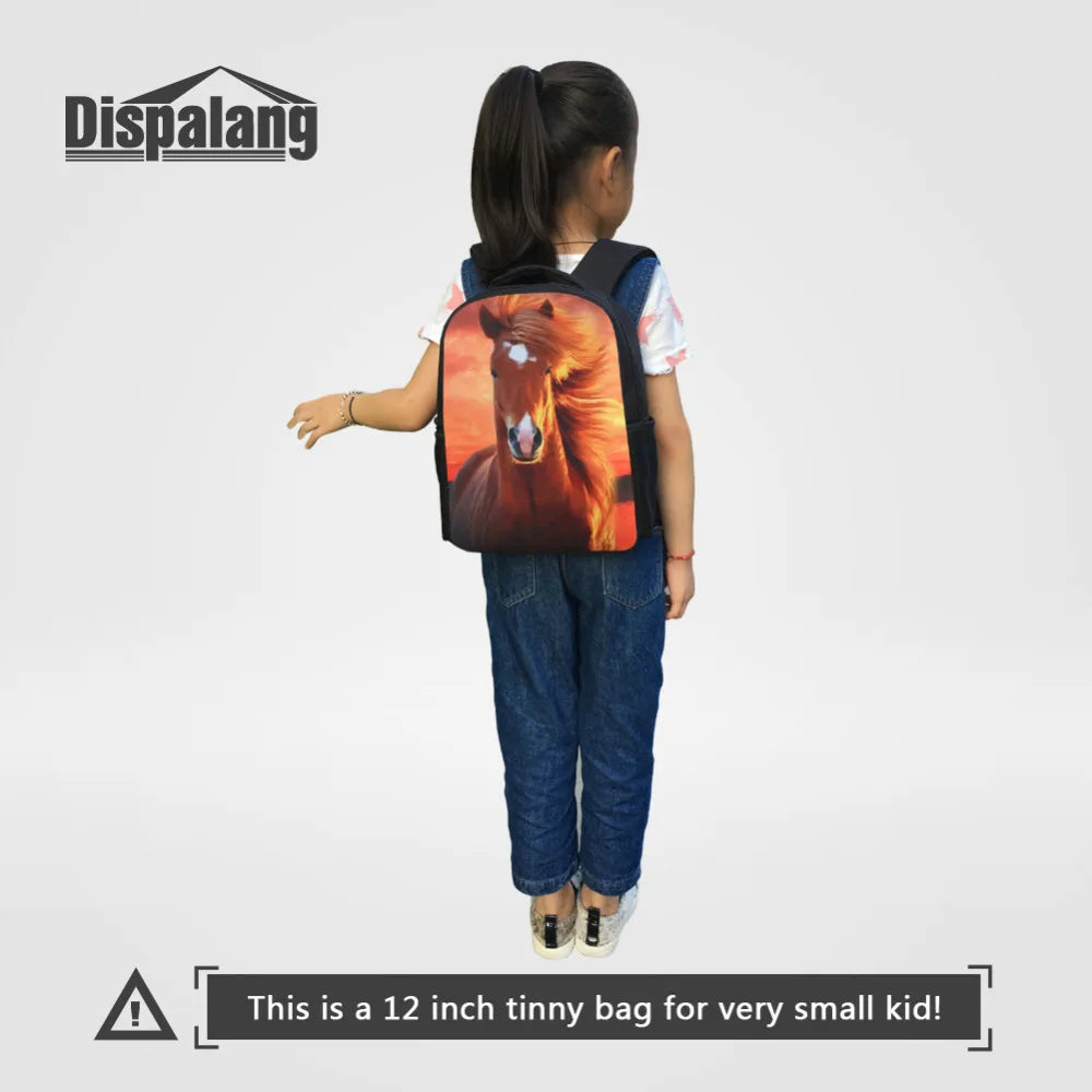 Giraffe Print Kids School Bag 3D Animal Backpack