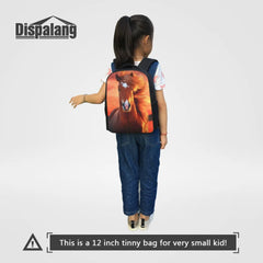 Giraffe Print Kids School Bag 3D Animal Backpack