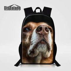 Large Capacity Dog Animal Print Backpack For Teenagers