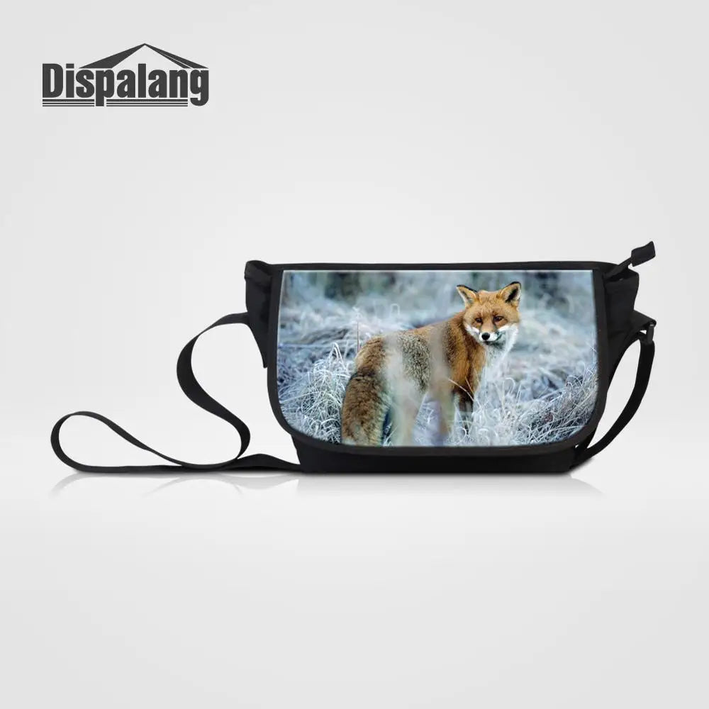 Fox Prints Women Messenger Bags Large Capacity