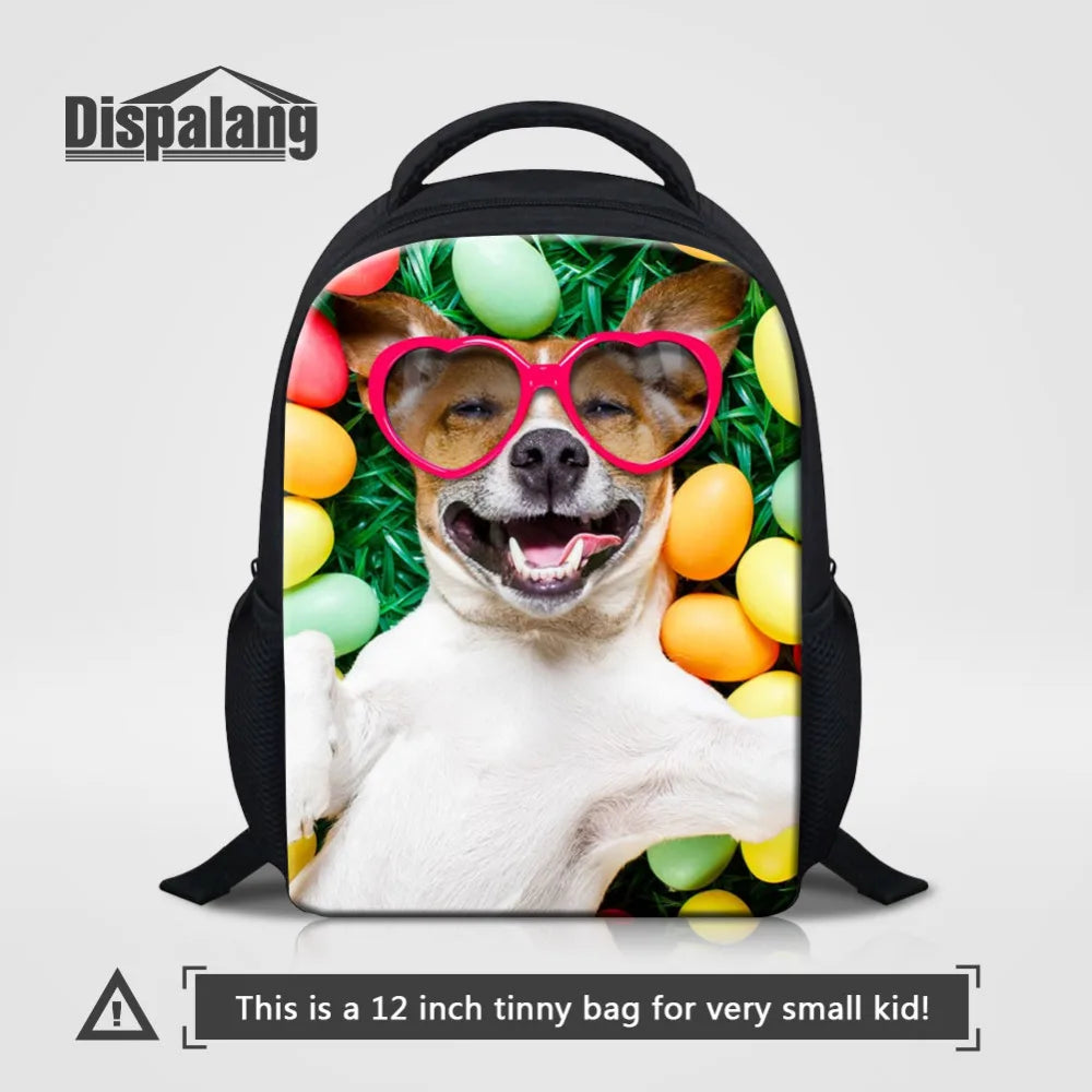 Oxford School Bags Animal Pet Dog Print Backpack for Kids