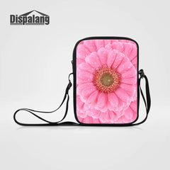 Red Rose Pattern Women Messenger Bags Mini Bag Women Shoulder Bags Crossbody Bag