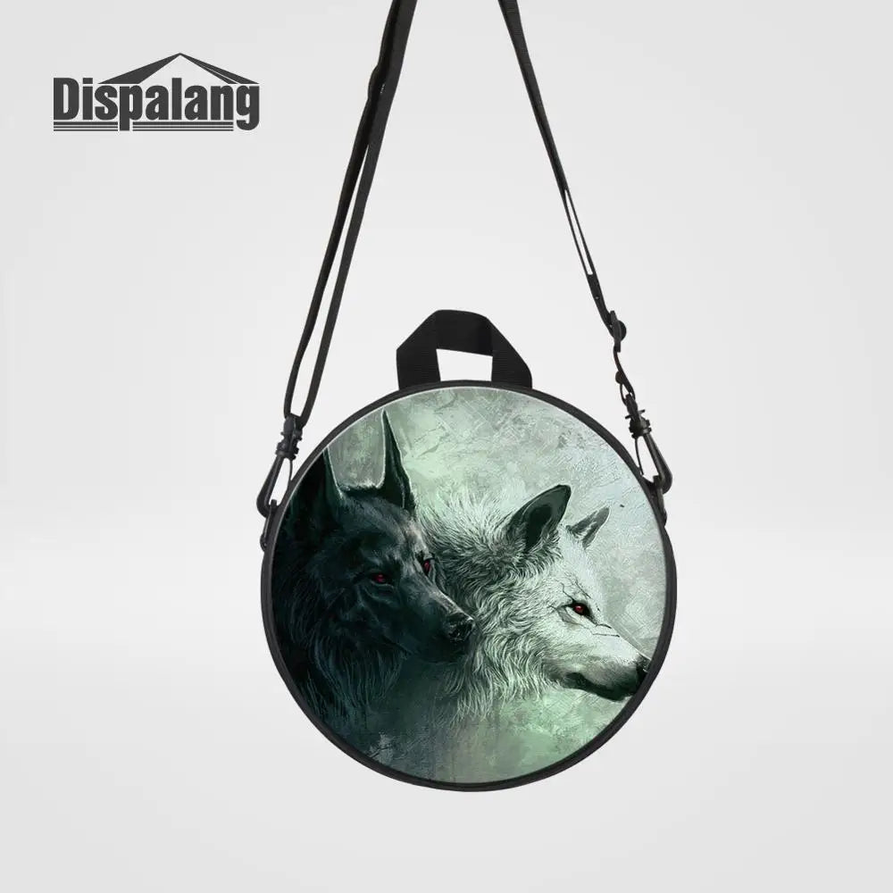 Wolf Print Kids School Bag Satchel for Kindergarten