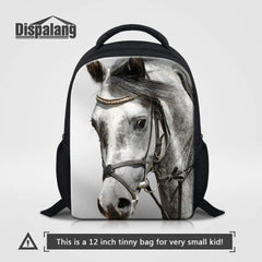 Small Backpack Horse Kindergarten School Bag 3D Animal Print