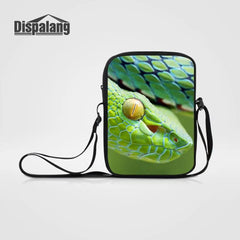 Snake Print Mini Cross Body Bag for Teen Girls