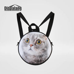 Universe Galaxy Women Mini Round Backpack Girls School Bags