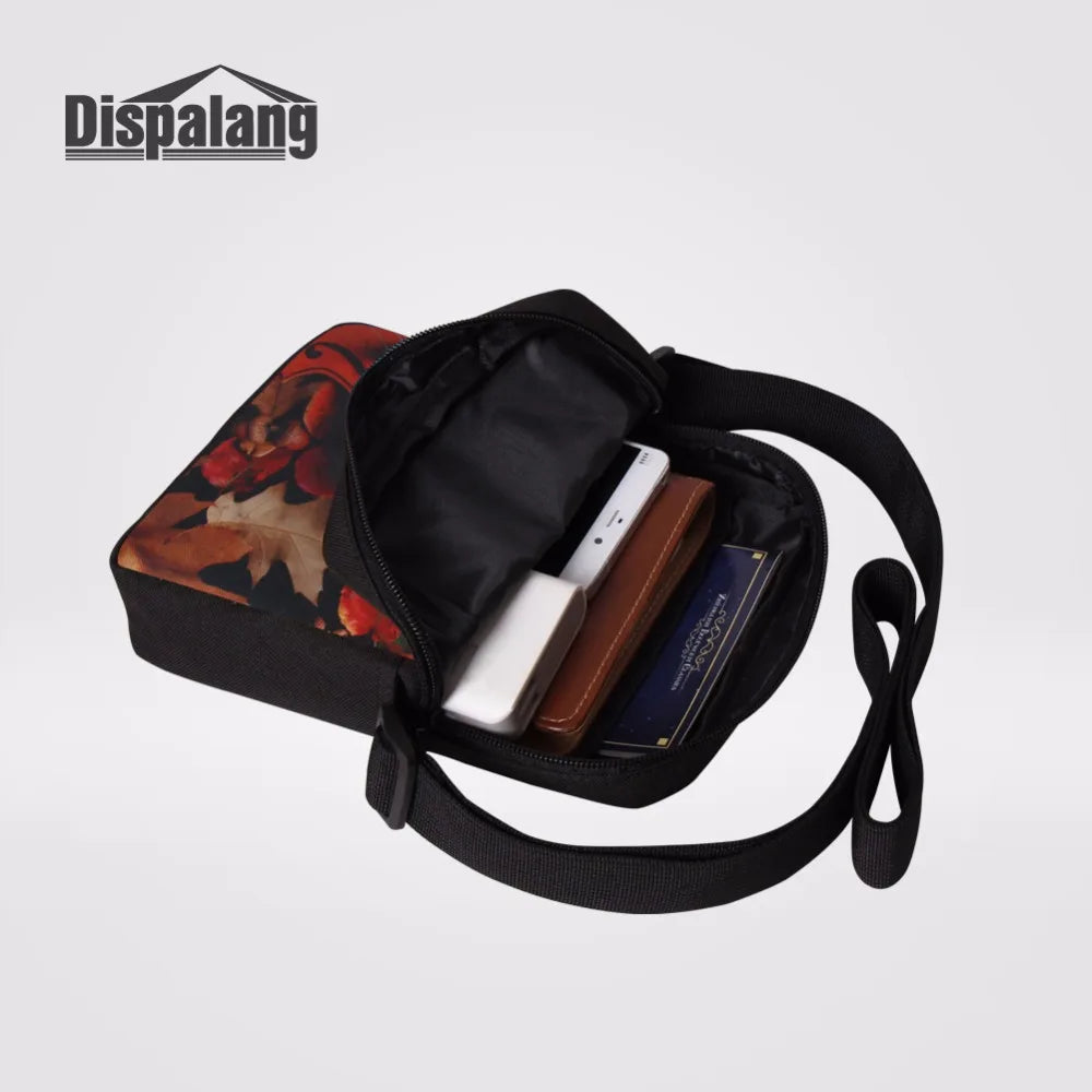 Floral Pattern Mini Cross Body Bag Travel Shoulder Bag for Women