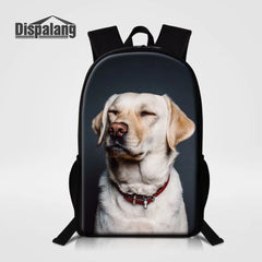 Women Backpack Dog Animal Print School Bags Large Capacity