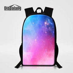 Galaxy Star Print Backpack Large Capacity School Bags For Teenager