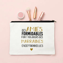 Godmother Request Makeup Bag Travel Storage Pouch