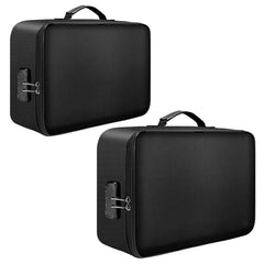 4-Layer Document Organizer Bag Fireproof Water-Resistant Zipper File Storage