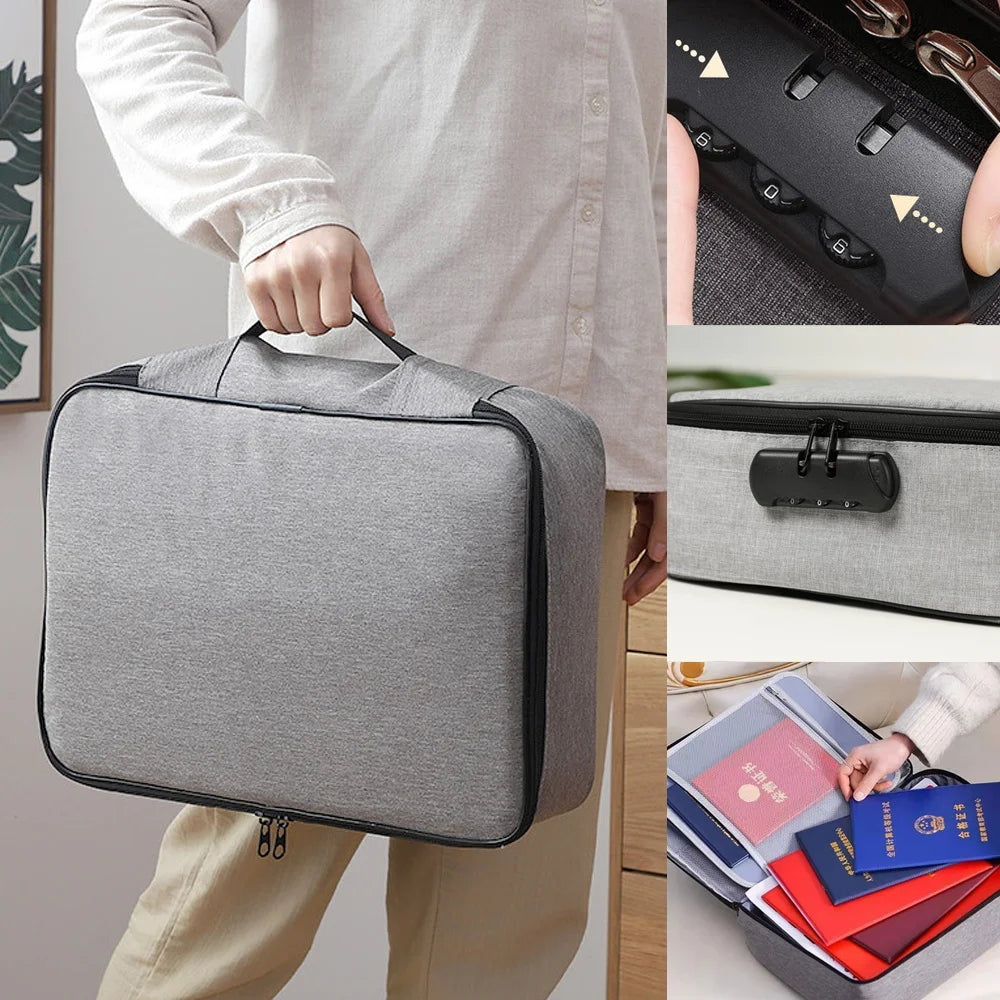 File Organizer Bag Lockable Business Privacy Large Lockbox