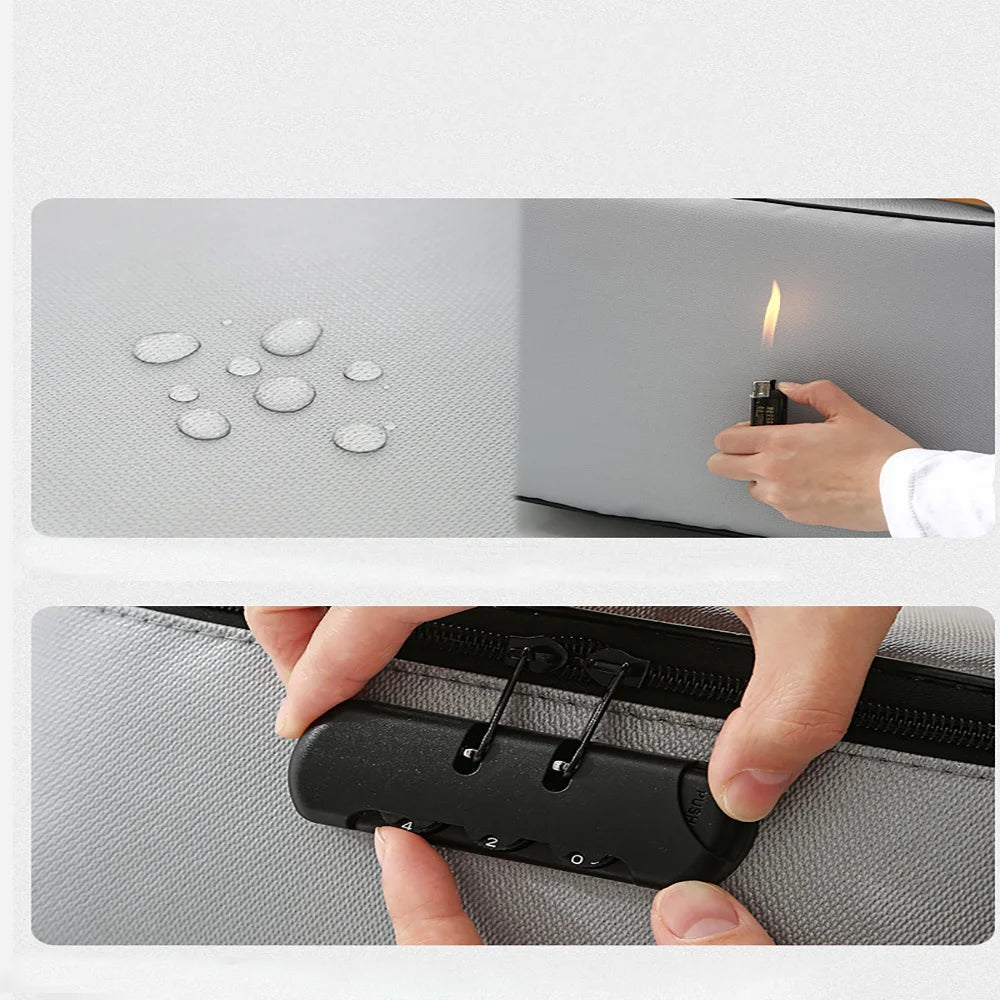 File Organizer Bag Lockable Business Privacy Large Lockbox