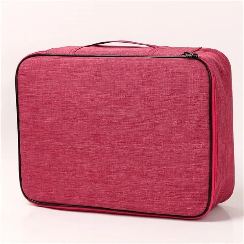 File Holder Briefcase A4 Folder Men Women Bag Passport Home Safe Storage