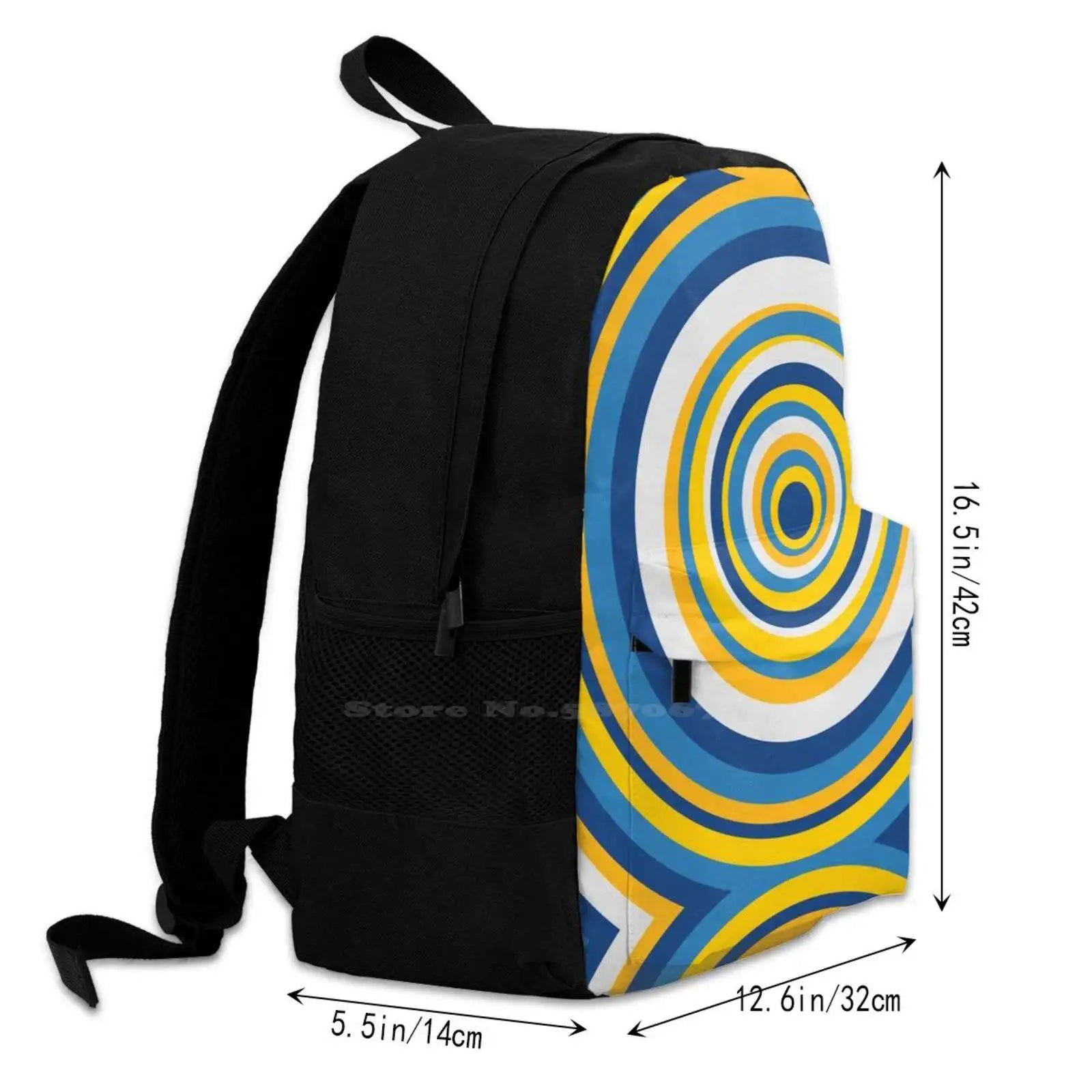 Dorm Series Circles Backpacks for Men Women Teenagers