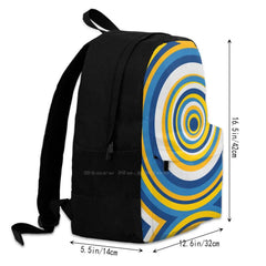 Dorm Series Circles Backpacks for Men Women Teenagers
