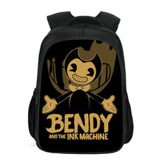 Double Layer Backpack Bendy Pattern Kids Backpack Cartoon School Bag