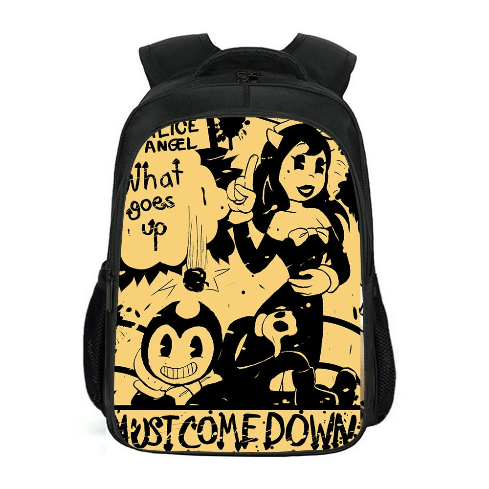 Cartoon School Bag Double Layer Backpack Mochila Infantil