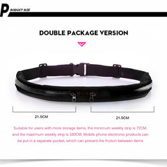 Waterproof Waist Bag Nylon Pouch Travel Jogging Cycling Hiking Sports