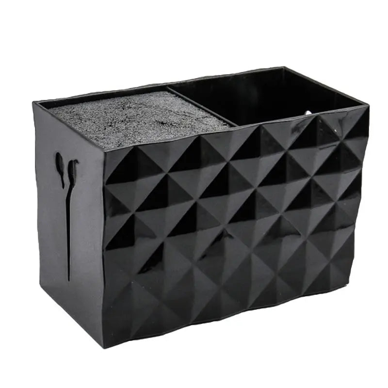 Double Row Scissors Storage Box Plastic Clipper Case for Salon Barber Home