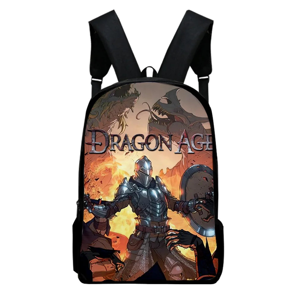 Dragon Age Dreadwolf Game Bag Unisex Backpack Casual Style Daypack