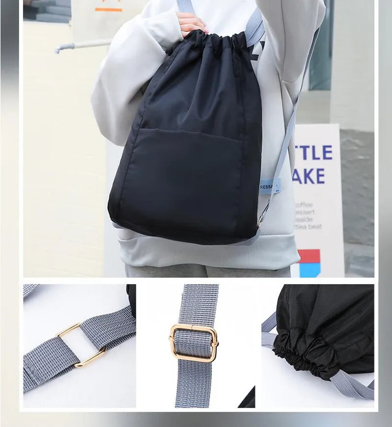 Sports Basketball Bag Lightweight Drawstring Backpack