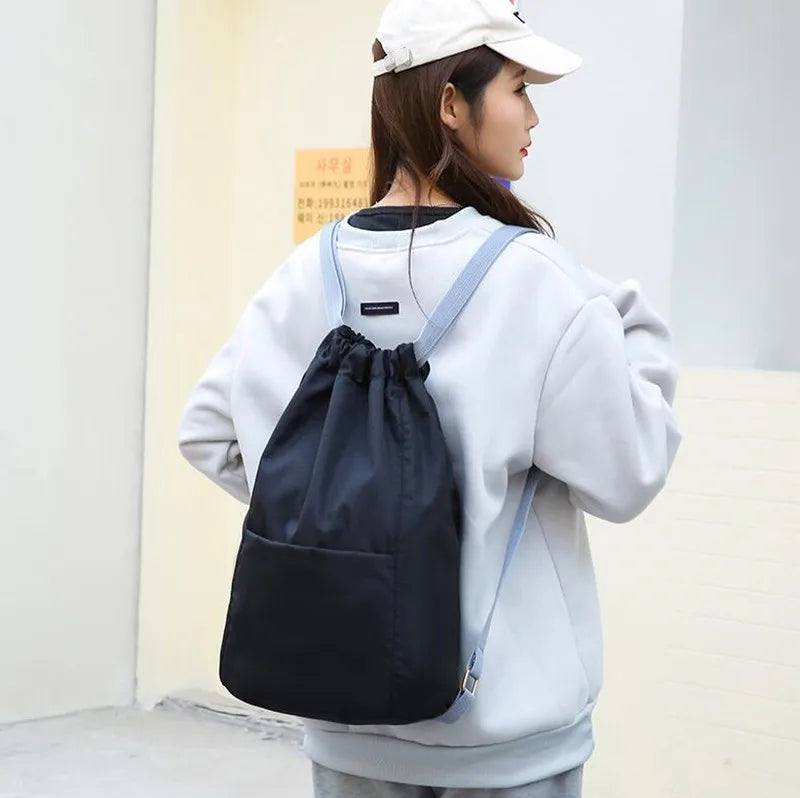 Sports Basketball Bag Lightweight Drawstring Backpack