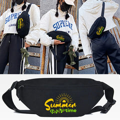 Letter Print Waist Bag Chest Pack Bum Pocket Men Women Travel Belt Bag
