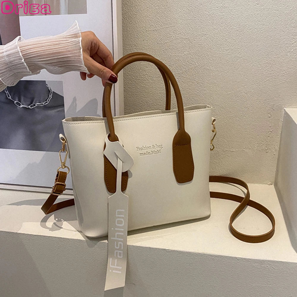 Retro Large Capacity Tote Handbag for Women