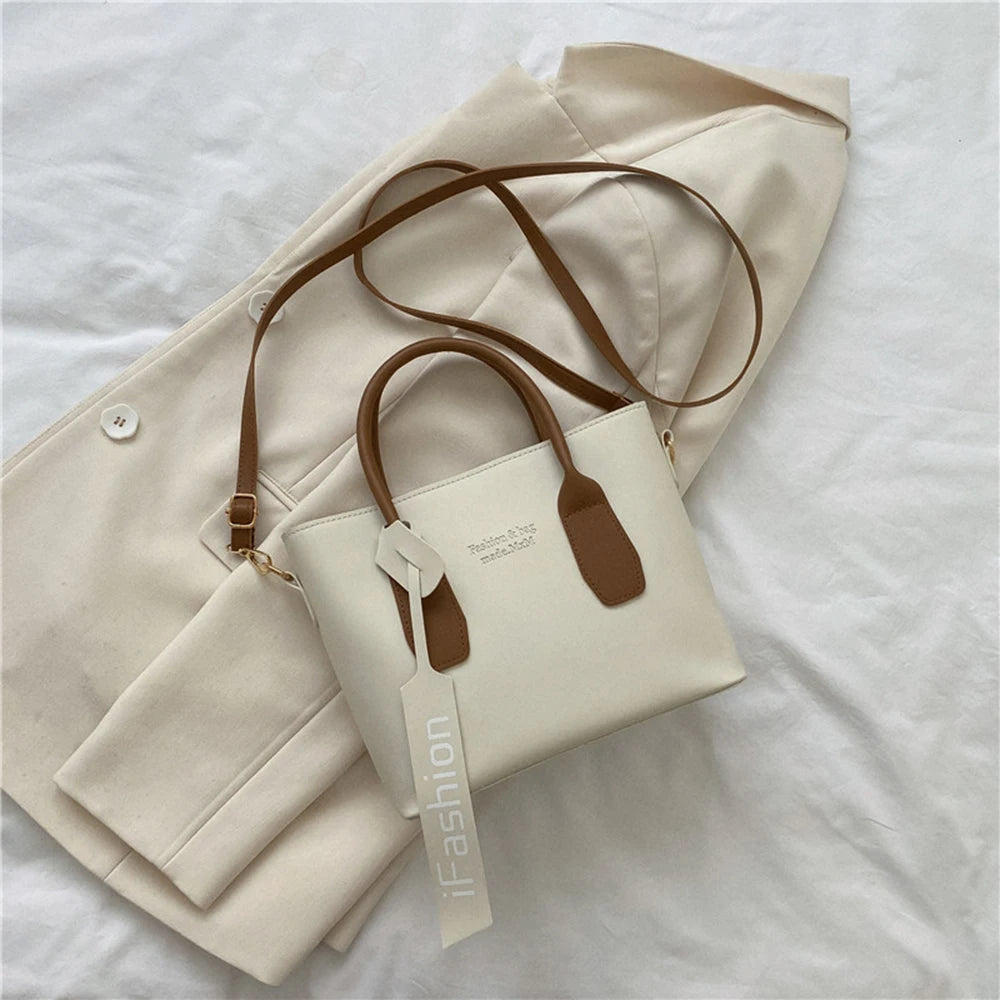 Retro Large Capacity Tote Handbag for Women