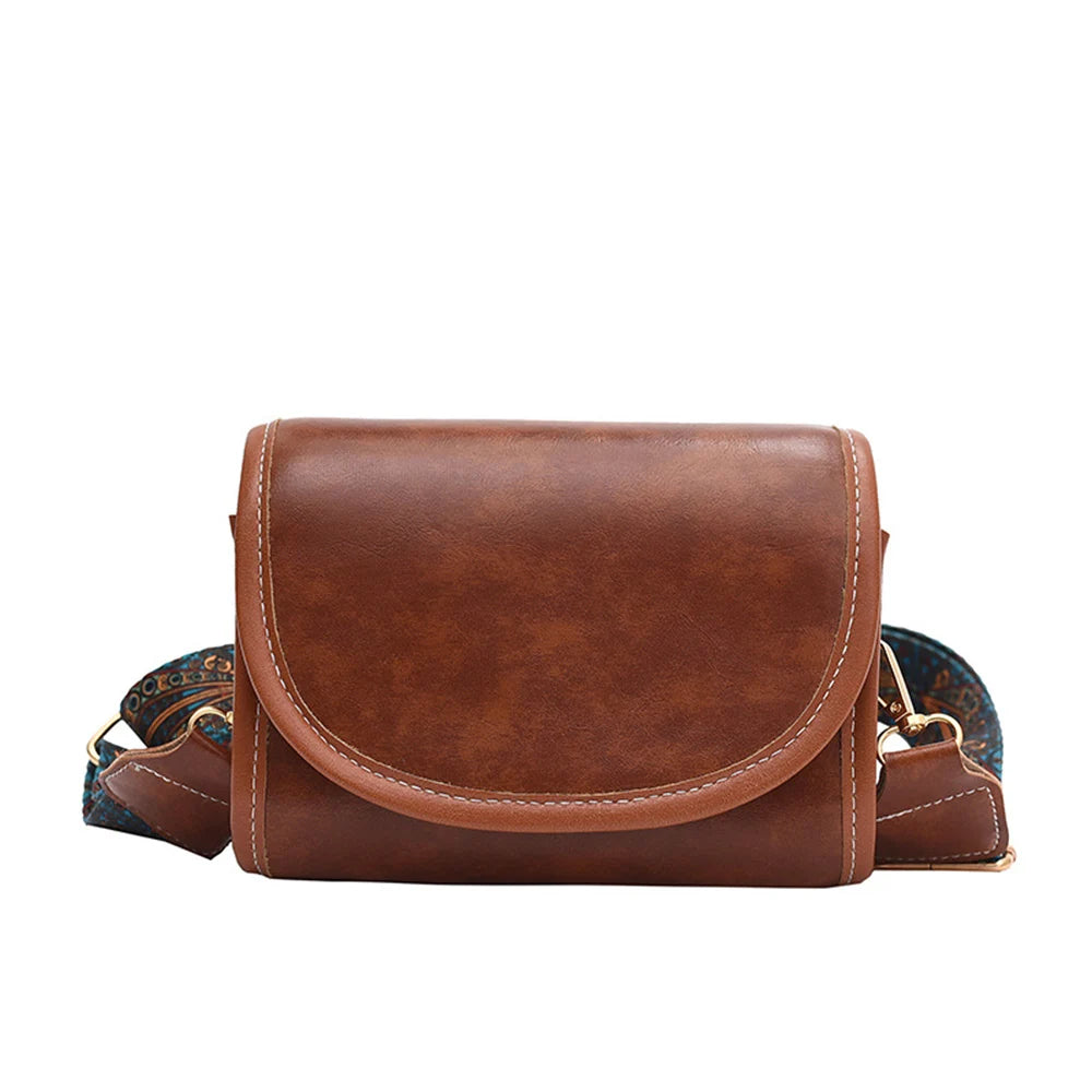 Retro Solid Pu Leather Shoulder Underarm Bag