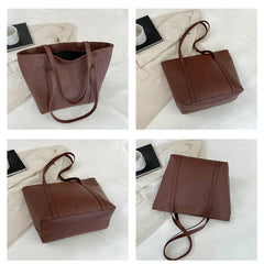 Plaid Stitch Tote Handbags Large Capacity Shoulder Bags