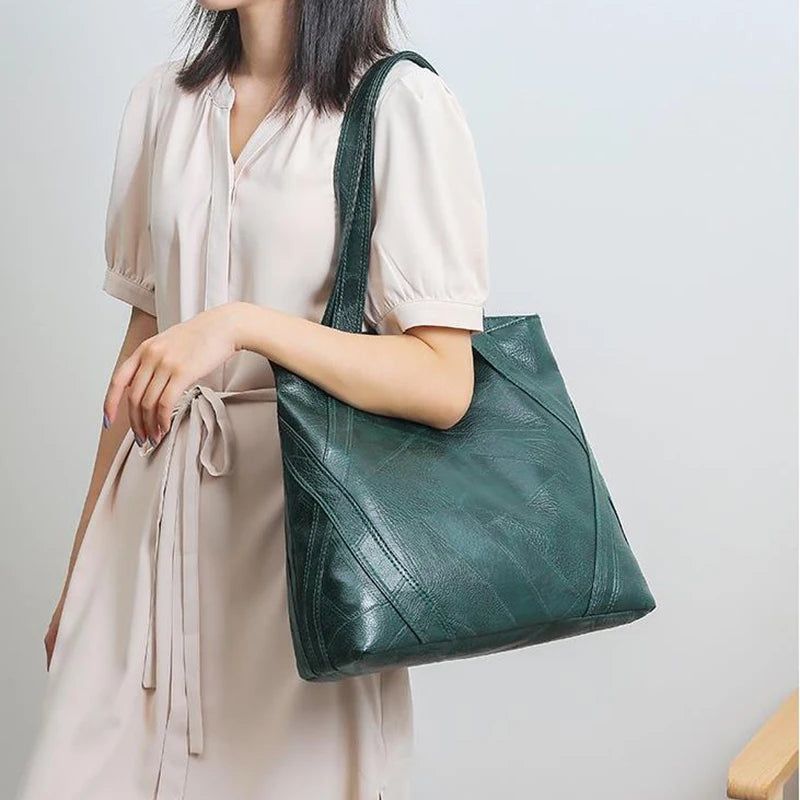 Vintage Shoulder Messenger Bags Casual High Capacity Bucket B