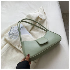 Solid Shoulder Bag for Women, Fresh Underarm Handbag, Purse and Bags