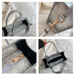 Women Casual Diamond Retro Shoulder Bags Solid Messenger Bag Square Handbags