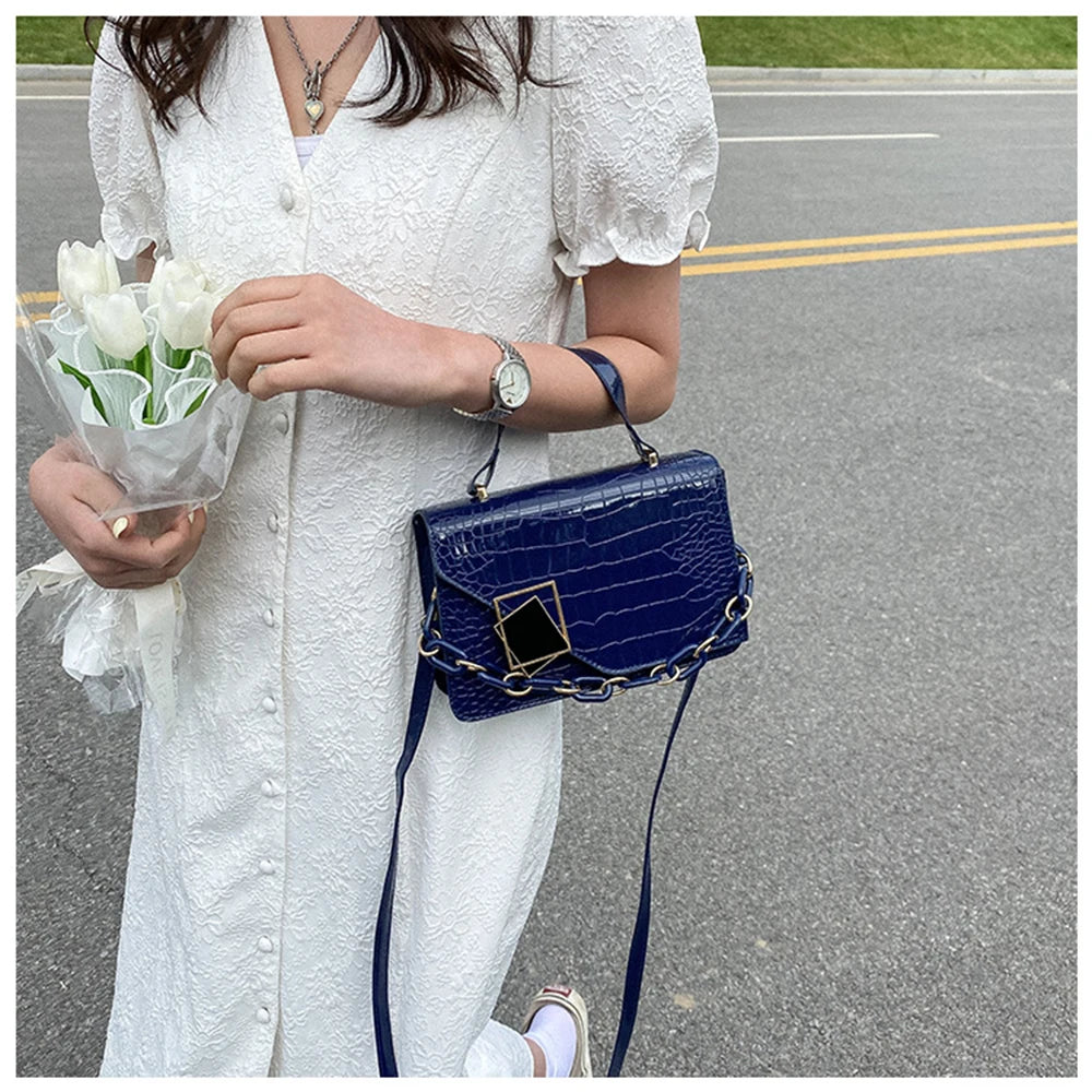 Women Chain Shoulder Bags Handbags Casual Square Crossbody Bags