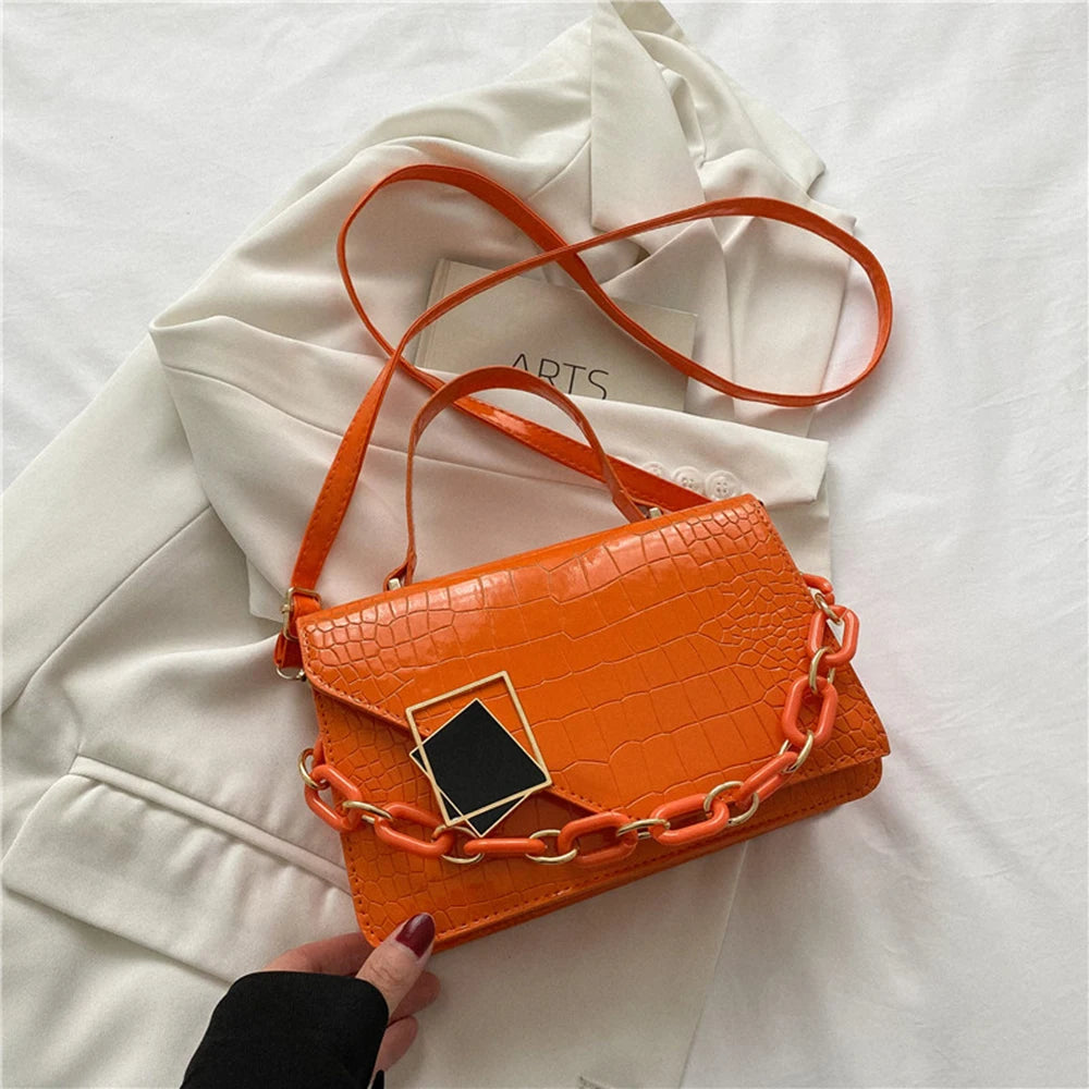 Women Chain Shoulder Bags Handbags Casual Square Crossbody Bags