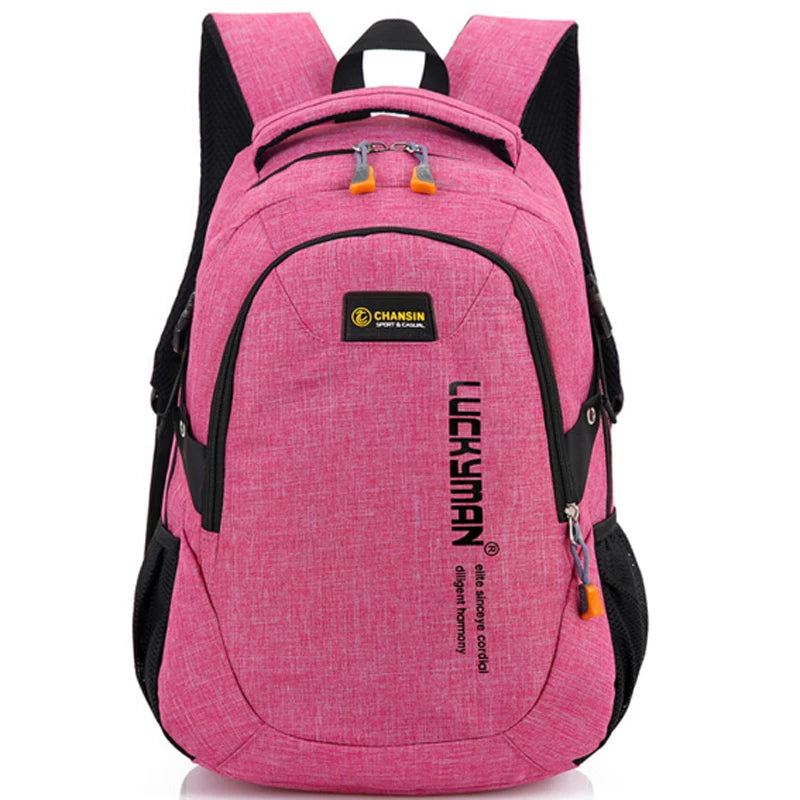 Men Women Backpack Boys Girls School Bag Work Travel Shoulder Mochila