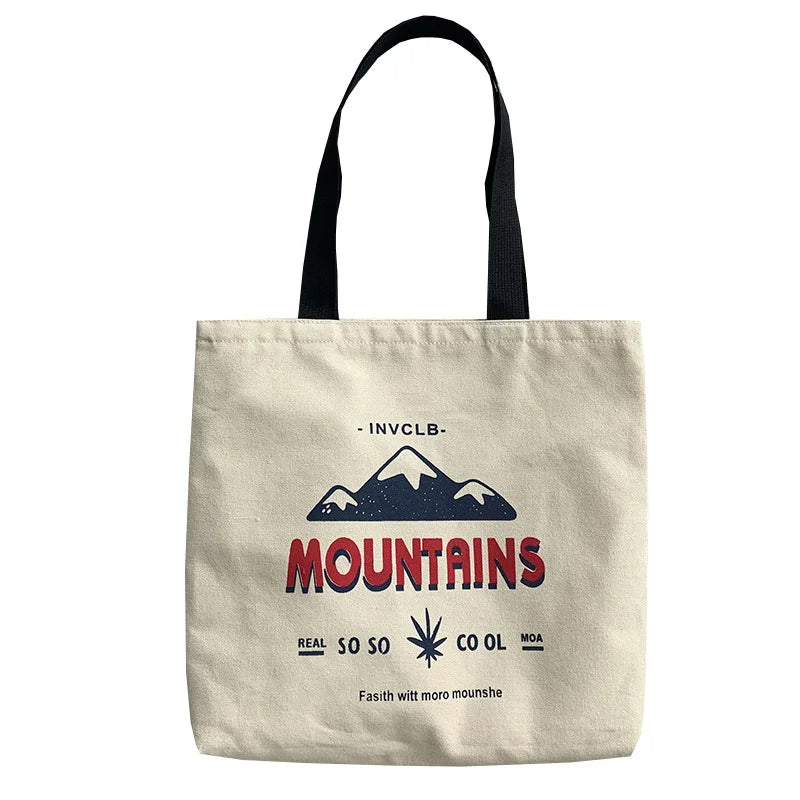 Women's Canvas Shoulder Bag Large Capacity Schoolbag