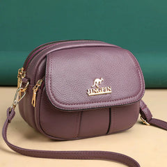 Soft Leather Ladies Shoulder Bag Large Capacity Handbag